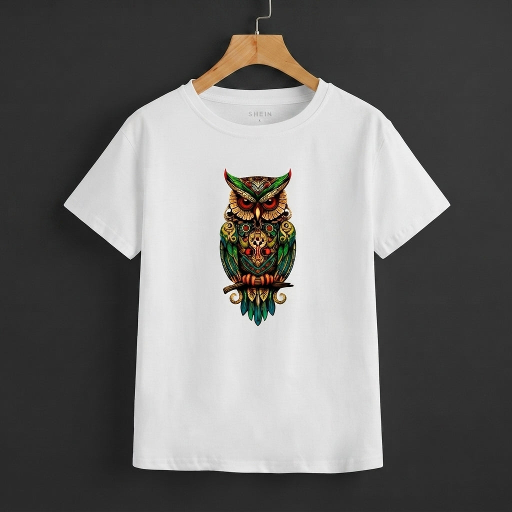GREEN OWL REGULAR FIT T-shirts