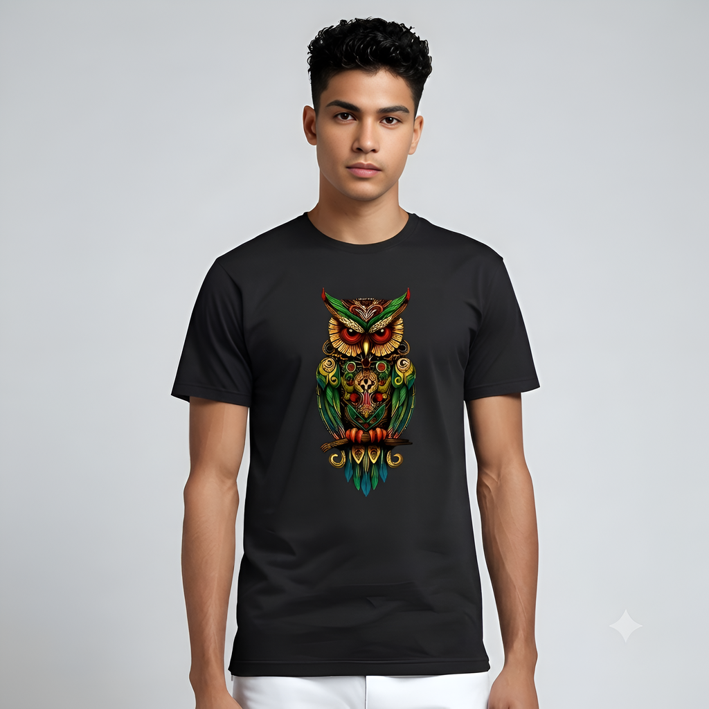 GREEN OWL REGULAR FIT T-shirts