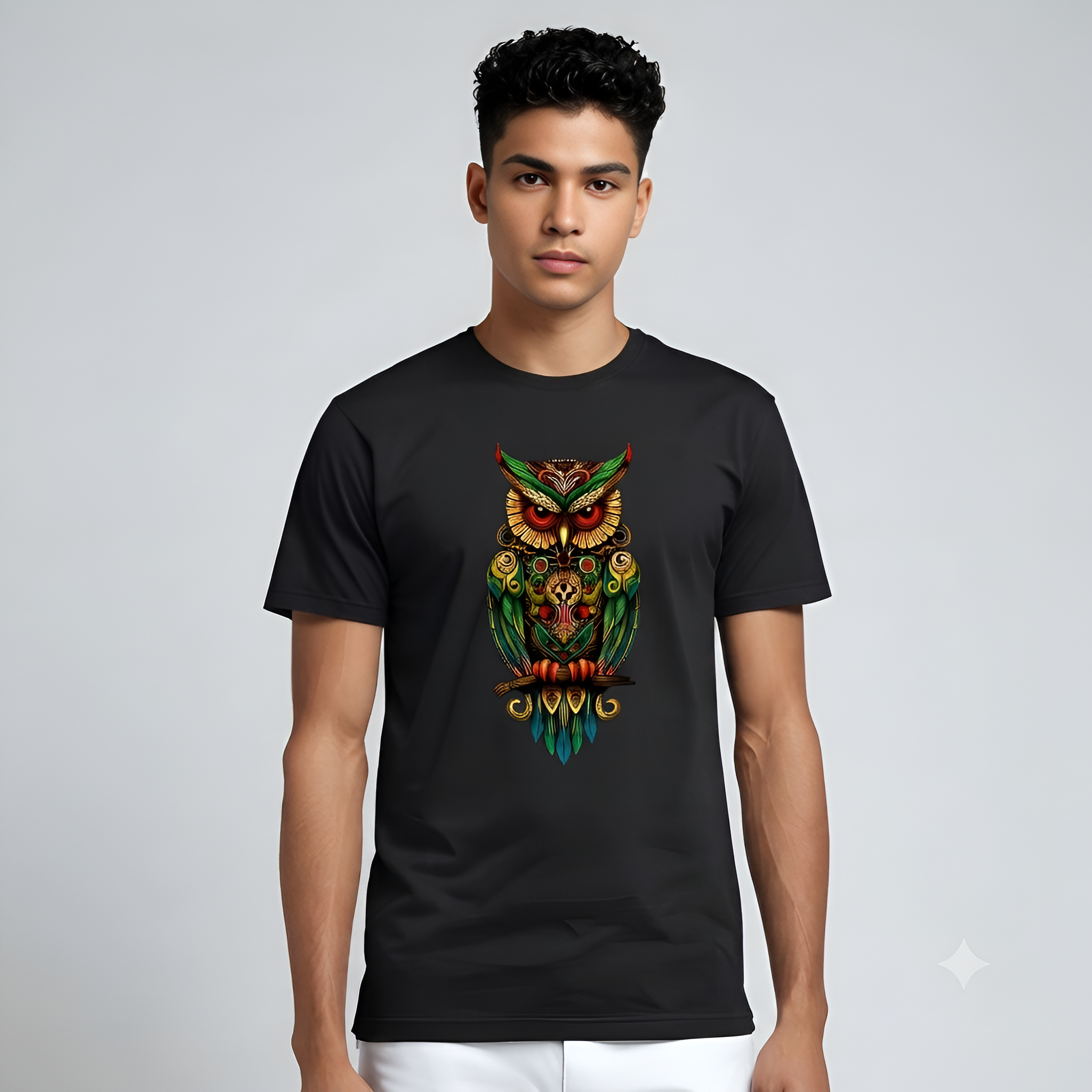 GREEN OWL REGULAR FIT T-shirts